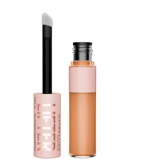 Maybelline Lifter Serum Concealer, Radiant Concealer with Full Coverage, Includes 2% Peptides + Caffeine to Hydrates & Brightens Under Eyes, 65, 1 Count