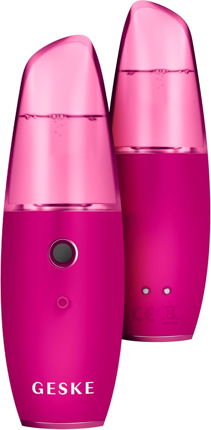 GESKE SmartAppGuided™ Facial Hydration Refresher | 4 in 1 | Water Atomizer | Moisturizing Spray Machine | Face Mister | Humidifier for Natural Glow | Reduce Redness & Dry Skin