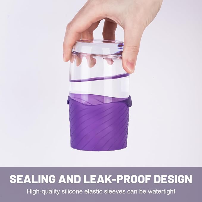 Bottle Covers for Travel, Leak Proofing, Travel Size Container Silicone toiletry sleeves, Leak Locks Travel Accessories for Shampoo Wash Body Bottles and other beauty and personal care(8pcs)