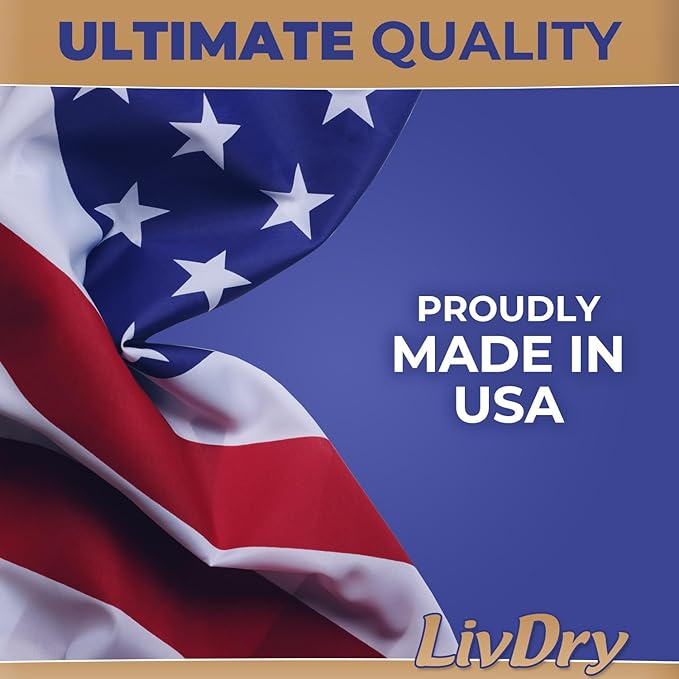 LivDry Ultimate 3XL Adult Incontinence Underwear, Max Absorbant Diapers for Women and Men, XXXL 72” -92" Waist, Leak Proof Cuff, XXX-Large, 9 Count