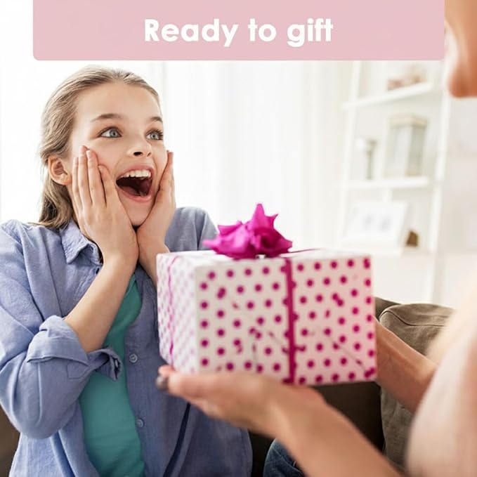 First Period Kit for Girls 9-12,Thoughtful First Period Gift,Tween Period Starter Kit with Spare Underwear, Wipes,Period Knowledge Cards and More. (Rose pink)