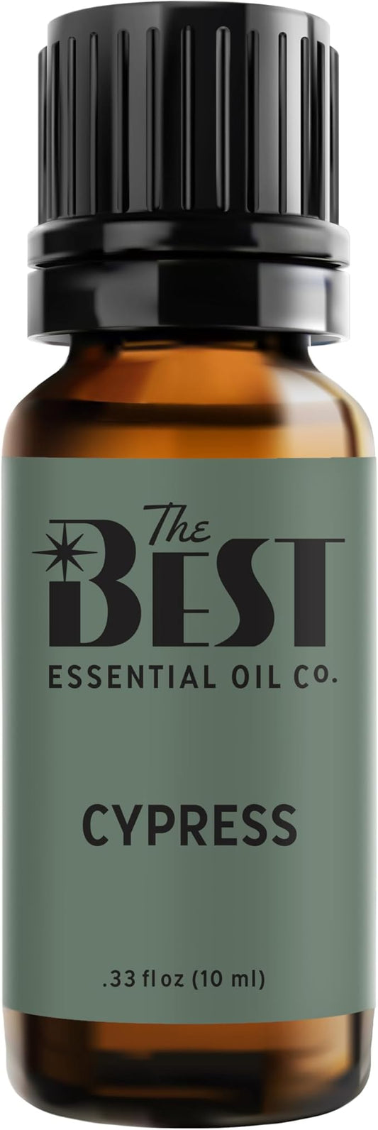 The Best Cypress Essential Oil Premium Grade- 100% Pure & Natural for Aromatherapy, Diffuser, Spa, Massage, Air Freshener- 10 ml (.33 fl oz)