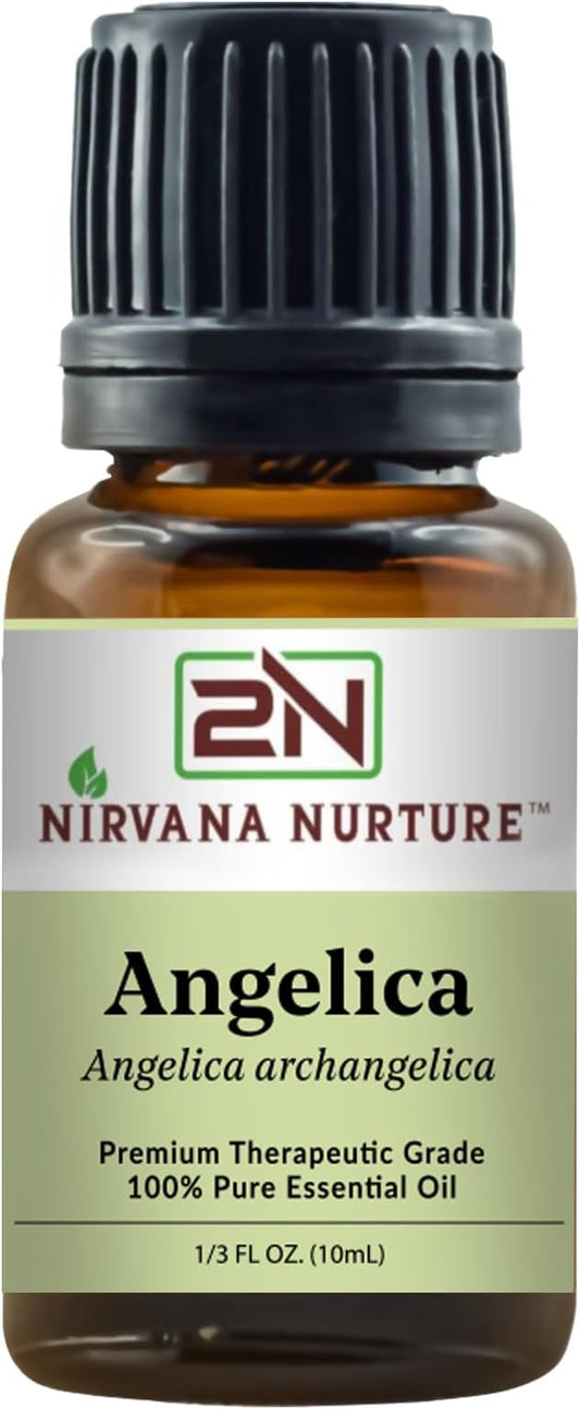 Angelica Essential Oil 100% Pure Premium Therapeutic Grade, Undiluted - Aromatherapy Diffuser for Calm and Relaxation, Skin Care, Hair Care