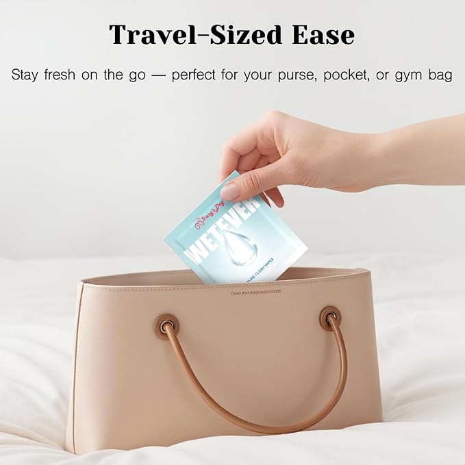 Tracy’s Dog Feminine Wipes, pH-Balanced Natural Intimate Wet Wipes for Women & Couples — Individually Wrapped Travel Packs, 20 Count