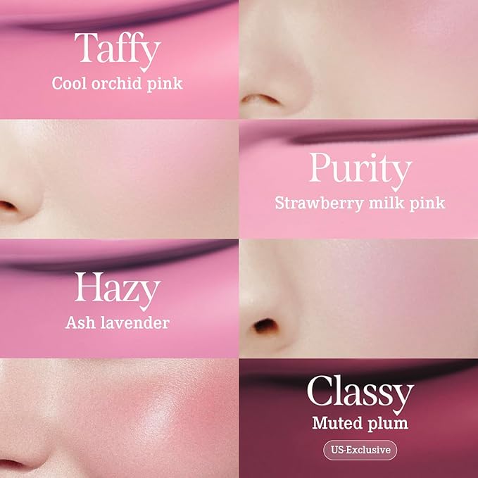 DEAR DAHLIA Petal Drop Blush (Dreamy) - Vegan Liquid Blush with Soft, Watercolor-like Finish. Sheer to Buildable Color for a Dewy, Natural Flush. Weightless Korean Makeup for Cheeks. 0.14 oz