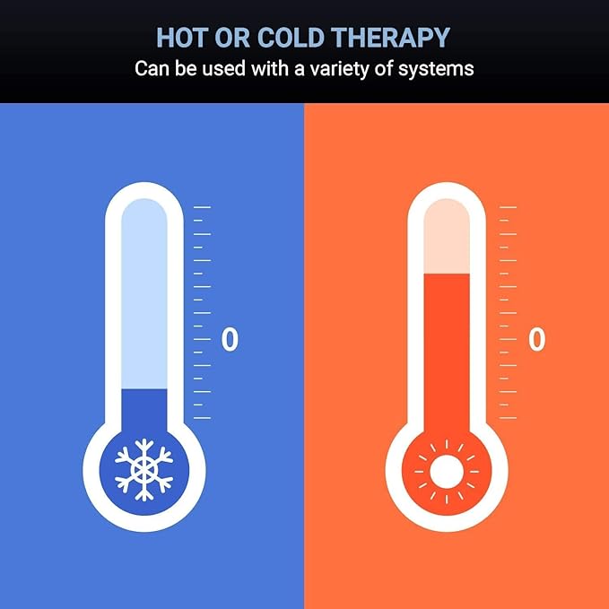 Cold Water Therapy Kneepad for use with Cryotherapy Units - Pad Only for Circulating Ice Machine for Knee Surgery, Injury, ACL - Pain Relief Cold Therapy Pad for Post Surgery Recovery