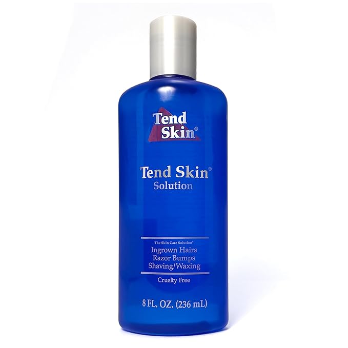 Tend Skin Solution for Unsightly Razor Bumps, Ingrown Hair and Razor Burns, Post Shaving and Waxing Toner for Men and Women, Made in USA, 8 Oz