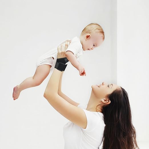 Adjustable Carpal Tunnel Wrist Brace, 2-Pack Adjustable Support for Pain Relief, Arthritis & Tendonitis, Comfort Fit for Men & Women (Black)