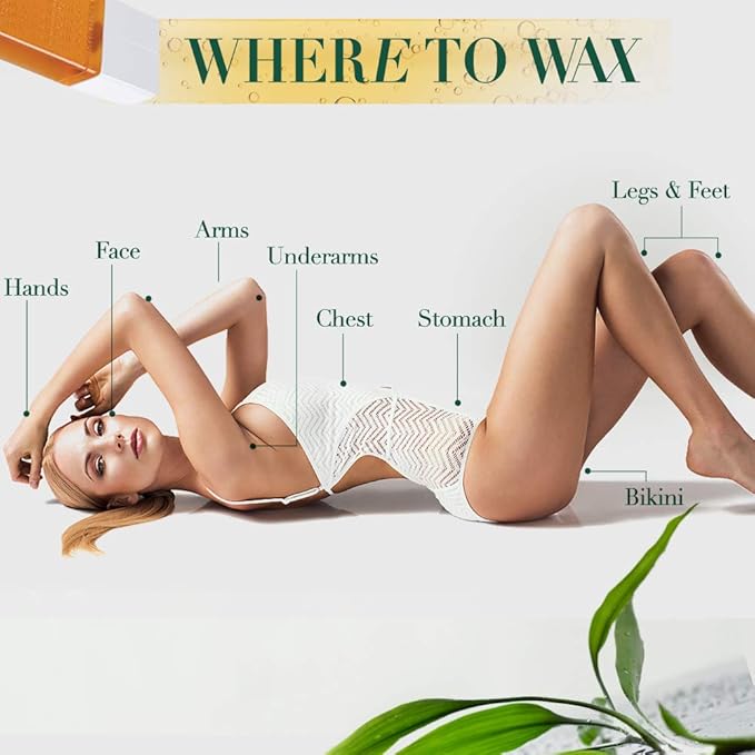 Clean + Easy Original Roll On Wax – Small Wax Refill Cartridges for Hair Removal, Fast & Easy Roll On Applicator for Face, Brows & Delicate Areas, 3 Pack