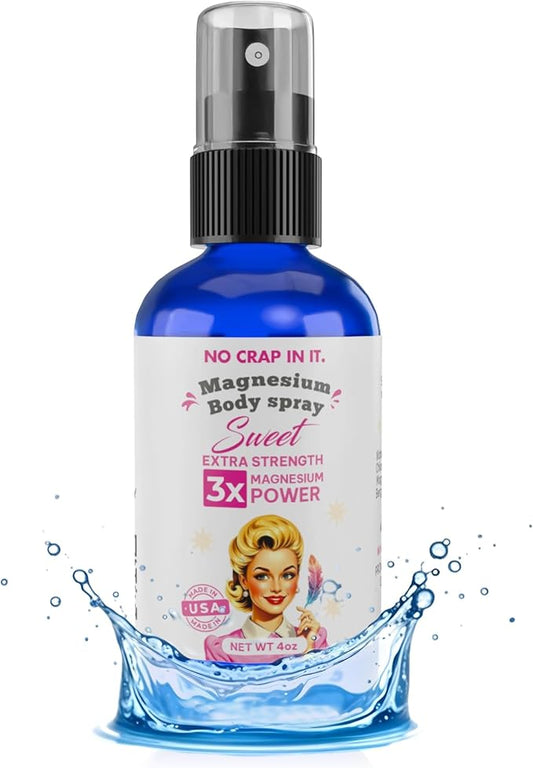 No Crap In It Magnesium Spray, Triple Action!- Your Way to Wellness | Immediate Relief with Our Unique Magnesium Glycinate, Citrate, Chloride Blend Spray (Sweet)