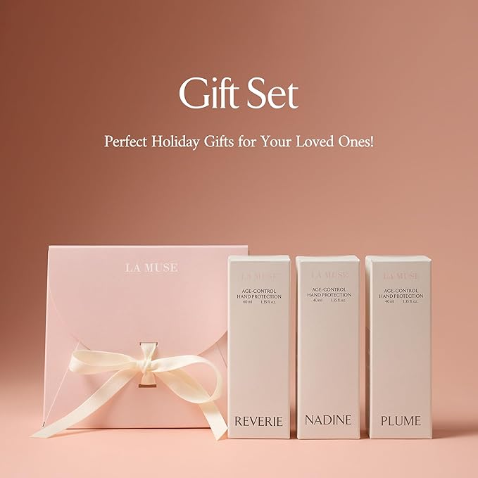 LA MUSE Age-Control Hand Protection | Reverie(Floral Musk) Scent | Luxury Perfumed Hand Cream for Women | Shea Butter Nourishes & Protects Dry, Aging Hands | Fast-Absorbing & Non-Greasy, Silky Finish