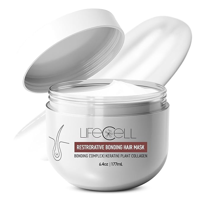 LifeCell Repairing Hair Mask – Restorative Bonding Treatment with Bioactive Peptides, Keratin, Plant Collagen, Shea Butter & Coconut Oil – Deep Nourishment & Strength for All Hair Types