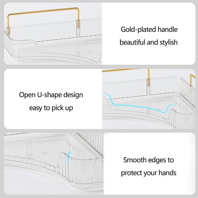 3-Tier Corner Bathroom Counter Organizer – Storage Shelf for Makeup, Perfume & Skincare, Space-Saving Countertop Tray Fits Bathroom, Dresser, Kitchen (White)