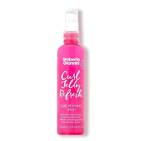 Umberto Giannini Curl Jelly Refresh - 5 fl Oz Vegan & Cruelty Free Refreshing Spray for Zero Frizz, Defined Curls - Moisturising for Curly, Wavy Hair Styling