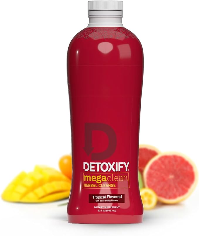 Detoxify – Mega Clean Herbal Detox Cleanse Drink – Full Body Cleanse Detox for Women and Men - Same Day Results - Plus Sticker
