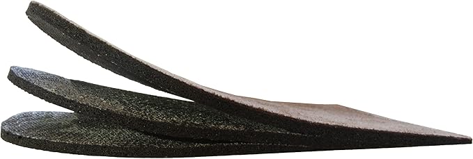 Premium Adjustable Orthopedic Heel Lift - Made in The USA - for Heel Pain and Leg Length Discrepancies - Large Pack of 2 Brown