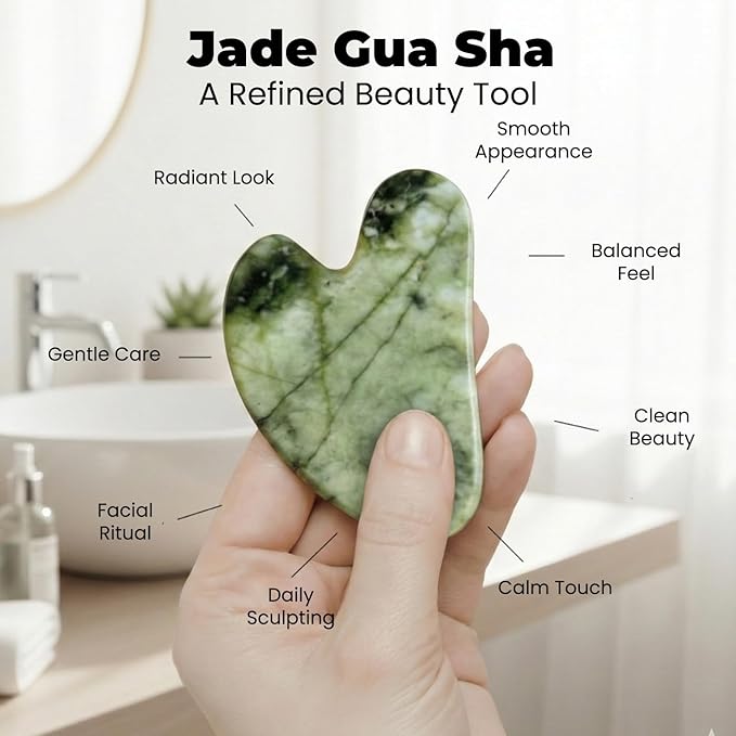 ROSELYNBOUTIQUE Ice Roller for Face & Gua Sha Facial Tools - Wrinkles Fine Lines Puffiness Massager Facial Skin Care Tools Self Care Gifts for Men Women (Green)