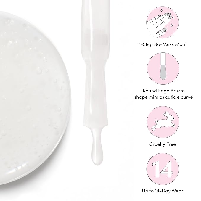 Dashing Diva One Gel Color Duo - Whites - Frost & Marshmallow - 3-in-1 Base Coat, Nail Color & Top Coat - Gel Nail Polish Set - Contains 2 Colors