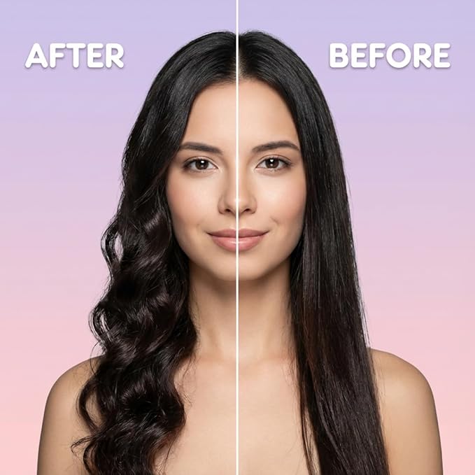 My Beauty Spot 4-Piece Ultra-Soft Satin Heatless Curling Set - Overnight No Heat Hair Curler Rod for Medium to Long Hair - Includes 2 Scrunchies & Clip