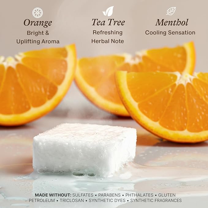 Shower Steamers Aromatherapy - USA Made with Natural Ingredients & Citrus Essential Oil, Valentines Day Gifts for Her & Him, Long Lasting Shower Bombs for Energy Boost, Spa Gifts for Women & Men