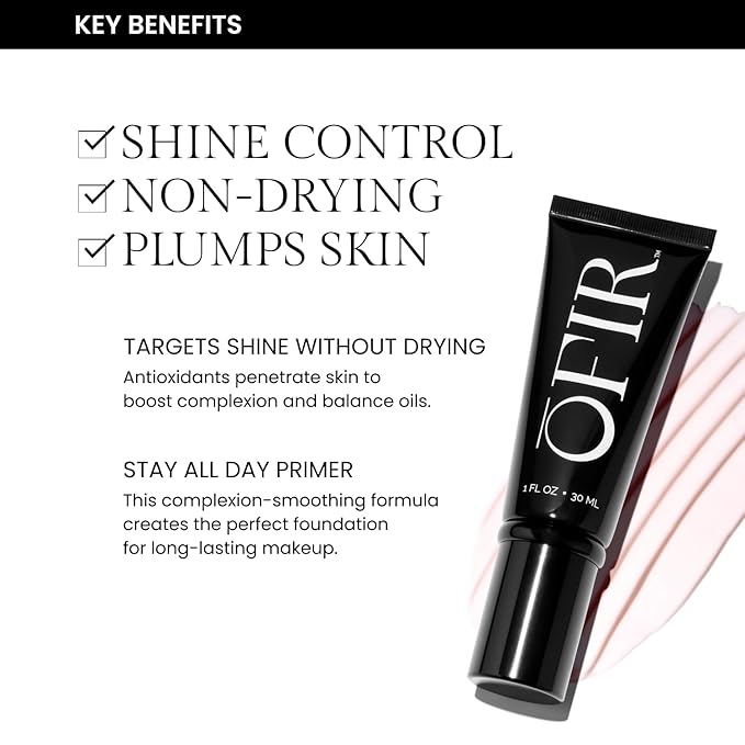 Ofir Skin Prep Matte Primer For Face Before Makeup | Pore-Minimizing Primer Face Makeup | Vegan, Lightweight, Non-Creasing and Hydrating Barrier that Minimizes Shine and Wrinkles| 1 Fl Oz
