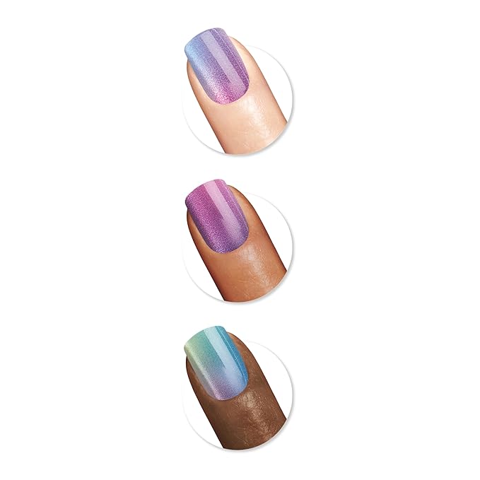 Sally Hansen Salon Effects Perfect Press-On Nails | Square Shape | Easy to Apply, Non-Damaging | 30 Nails, Nail Glue, Adhesive Tabs, File | Hues & Clues
