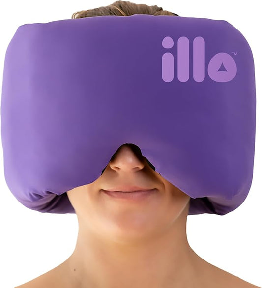 illo Wearable Pillow Sleep Mask | Soft Mulberry Silk Blackout Women Sleeping Eye Mask | Best for Her Home Bed Work Camping Airplane | Great Birthday Gift for Mom Sister Grandma Girlfriend & Teacher