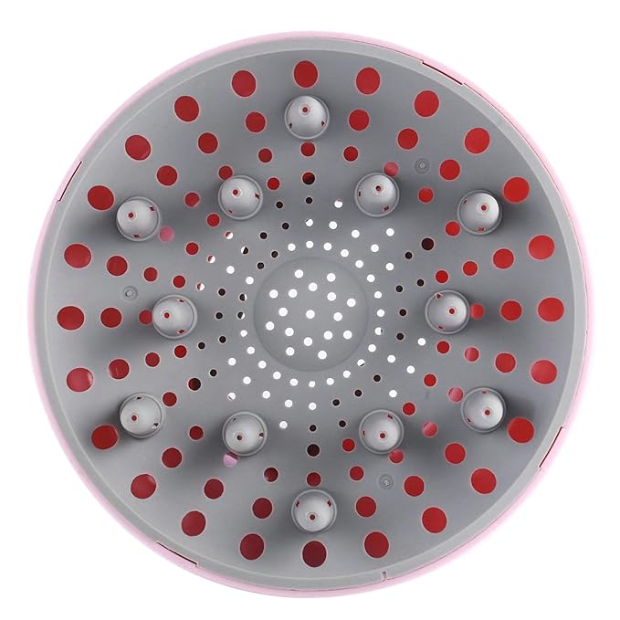 Hairizone Universal Hair Diffuser Adaptable for Blow Dryers with D-1.7-Inch to 2.6-Inch for Curly or Wavy Hair, Pink