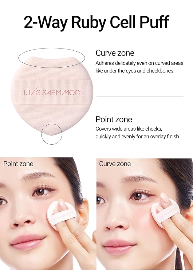 JUNG SAEM MOOL Artist Cushion Blush | Easy to Blend with Puff, Buildable Liquid Blush for Cheeks with a Dewy & Natural Finish, Korean Makeup (Lavender Pink)
