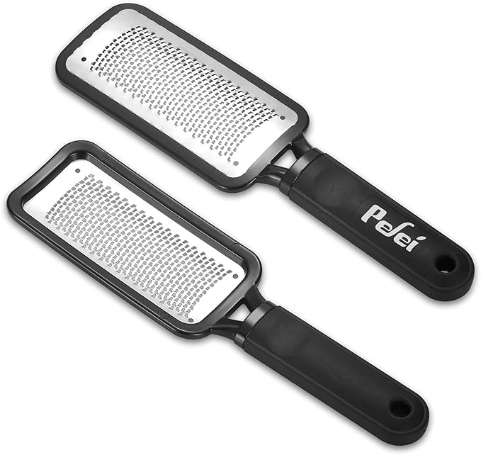 Colossal Pedicure Rasp Foot File, Professional Foot Care Pedicure Stainless Steel File to Removes Hard Skin, Can Be Used On Wet Feet