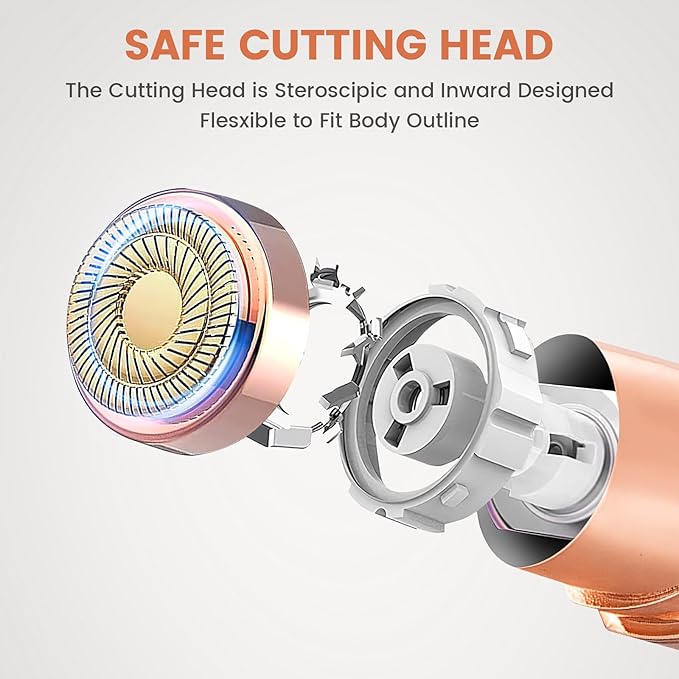 Facial Hair Remover for Women Shaver for Women Painless Face Shaver -Mini Hair Remover, Electric Razor Shaver Portable Bikini Epilator for Lips, Chin, Armpit, Peach Fuzz,Neck, Cheek as Seen on TV