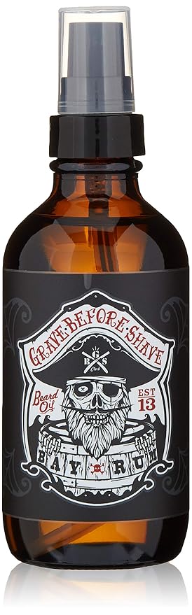 Grave Before Shave™ Beard Oil (Bay Rum Scent) 4 Oz. Bottle