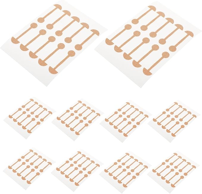 Luxshiny 10pcs Elastic Wing of Nose Corrector Strips Self-Adhesive Nose Shaping Stickers for Wide Nostrils Home Use