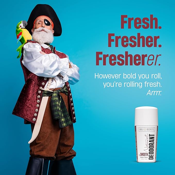 Bali Secrets Natural Deodorant for Women & Men. Nonsense Free. Clean Formula for Sensitive Skin. Strong & Reliable Odor Protection. No Synthetic Aluminum. Organic & Vegan [THE SMOOTH]