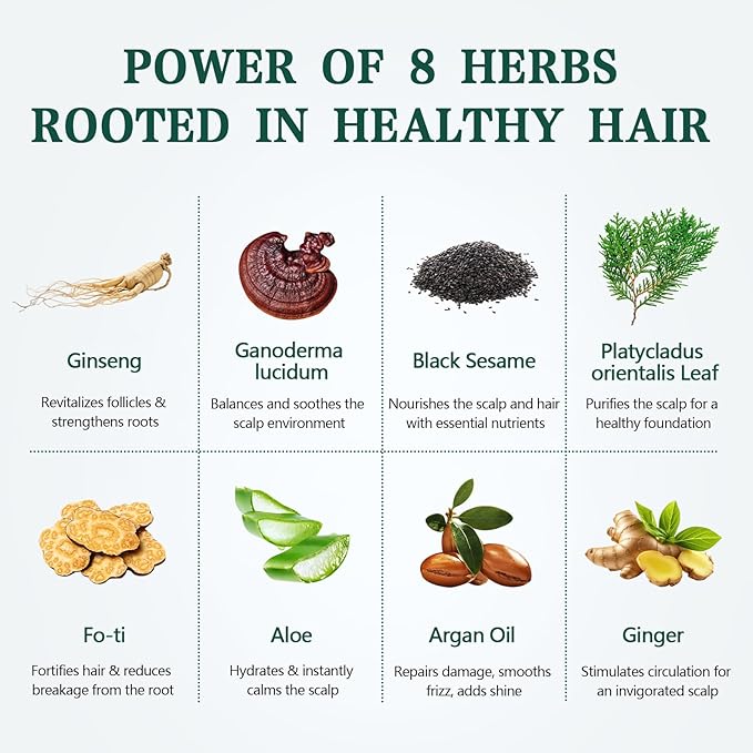 HIS&HERCHOICE Repair Shampoo for Damaged Hair | Infused with Argan Oil, Ginseng & 6 Herbal Extracts | Anti-Frizz & Detangling Formula | Smoothens & Reduces Breakage