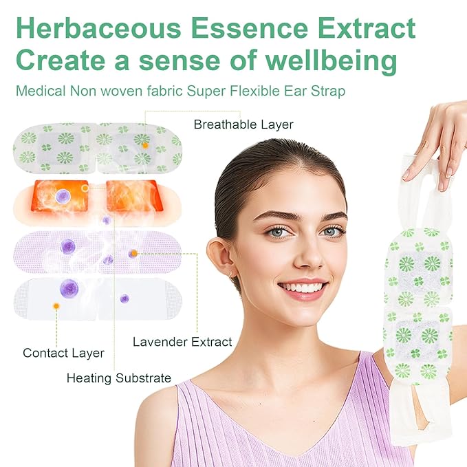 30 Packs Steam Eye Mask, Unscented Steam Eye Masks Disposable, Self-Heating Relief Heated Eye Mask for Fatigue, Perfect for Home, Sleep, Spa & Travel