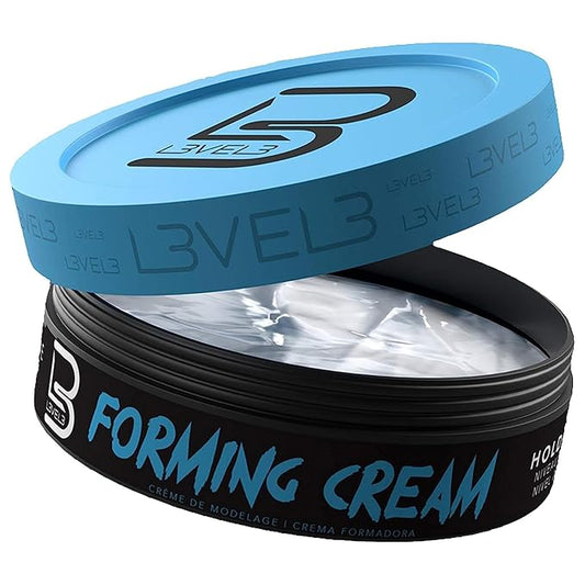 L3 Level 3 Forming Cream - Natural Look Hairstyle - Improves Volume - No Stickiness Level Three Hair Cream (Pack of 2, 5 Oz)