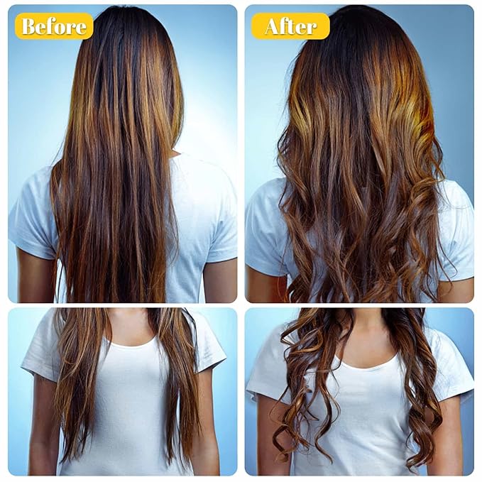 Self Grip Hair Rollers Curlers Set 36Pcs, Hair Roller Sets 4 Sizes (Jumbo, Large, Medium, Small) with Clips for Long Medium Short Thick Fine Thin Hair Volume