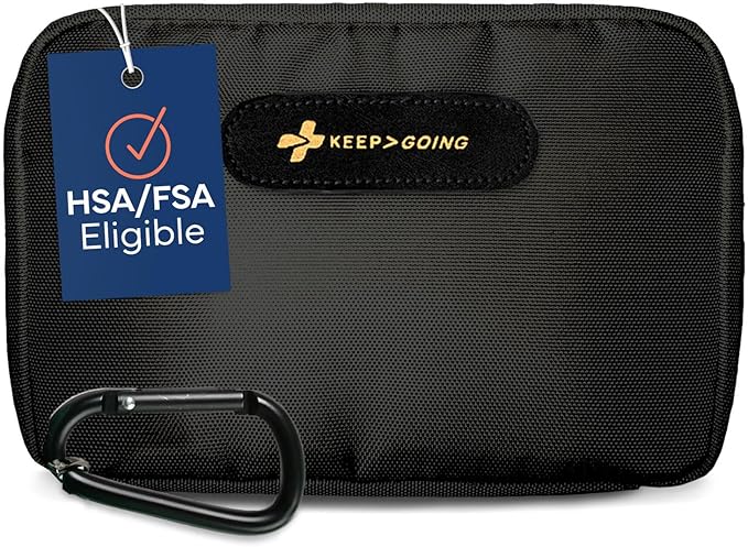 KeepGoing Travel First Aid Kit for Car, Home, Hiking, Camping and Outdoor Emergencies - First Aid Kit Travel Size TSA-Approved