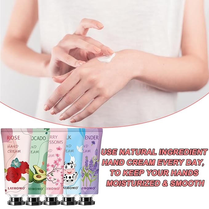 74 Pack Hand Cream Gift Set For Women and Girls,Valentines Day Gifts for Her,Him,Teacher Appreciation Gifts,Nurses Gifts,Natural Plant Hand Lotion For Dry Hands,Scented Mini Hand Lotion Travel Size