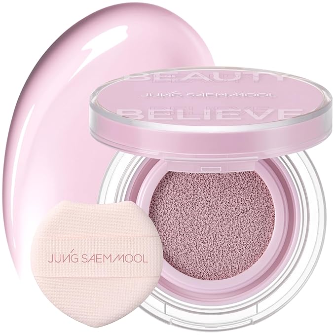 JUNG SAEM MOOL Artist Cushion Blush | Easy to Blend with Puff, Buildable Liquid Blush for Cheeks with a Dewy & Natural Finish, Korean Makeup (Lavender Pink)