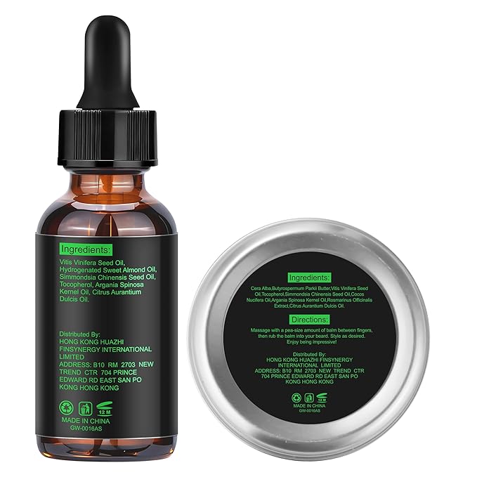 Beard Kit Beard Grooming Kit w/Beard Oil Balm Brush Comb Scissor e-Book Christmas Stocking Stuffers Gifts Ideas for Men Him Dad Boyfriend Husband Mens