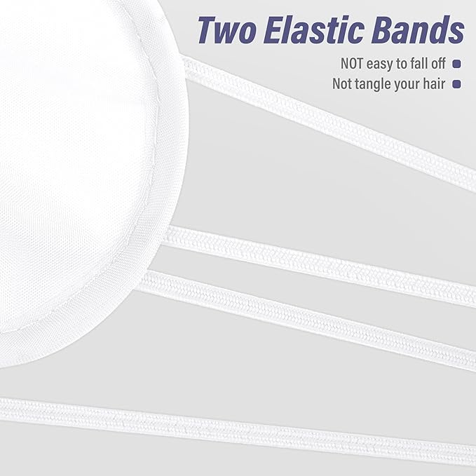 Aneco 50 Pieces Blindfold Sleep Mask Bulk Eye Mask Shade Cover with Nose Pad and Adjustable Strap for Travel Sleep Game Party Supplies, White