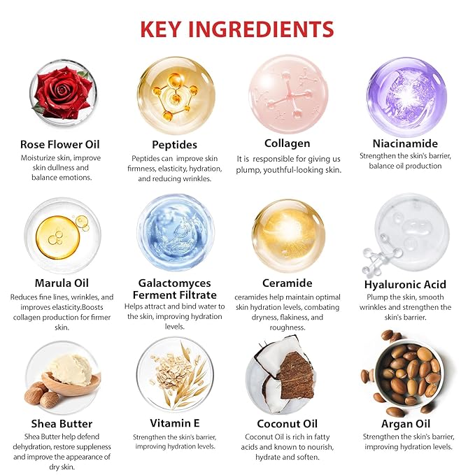 Valentines Day Gifts for Women, Rose 23 Pcs Facial Skin Care Set, Luxury Bath and Body Gifts, Spa & Self-Care Kit, Sheet Mask, Present, Birthday, Christmas, Mother Day, Anniversary, Bridal Shower