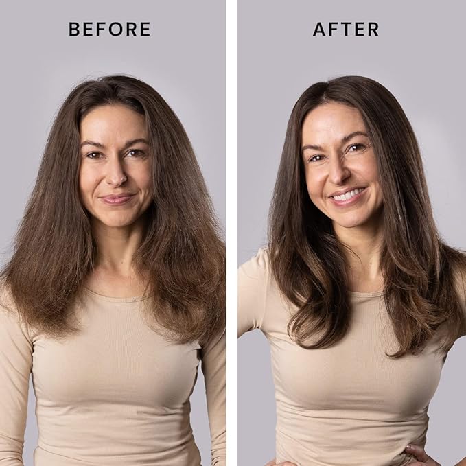 L'ANGE HAIR Le Volume 2-in-1 Titanium Blow Dryer Brush | Hot Air Brush for Hair Drying & Styling | Ionic Oval Barrel for Smooth, Frizz-Free Volume | (Blush – 75mm)