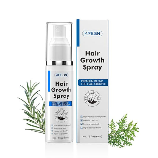 Hair Growth Spray for Thicker Longer Hair - Batana Oil & Thuja Extract Scalp Serum for Thinning & Loss Support - Volumizing Treatment for Women & Men, Non-Greasy, 2 fl oz