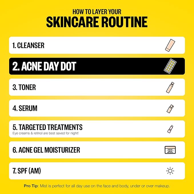 PEACE OUT Acne Day Dot Sheer Hydrocolloid Pimple Patches, Invisible Acne Spot Patches with Encapsulated Salicylic Acid, Retinol, and Aloe Vera, 20 Dots