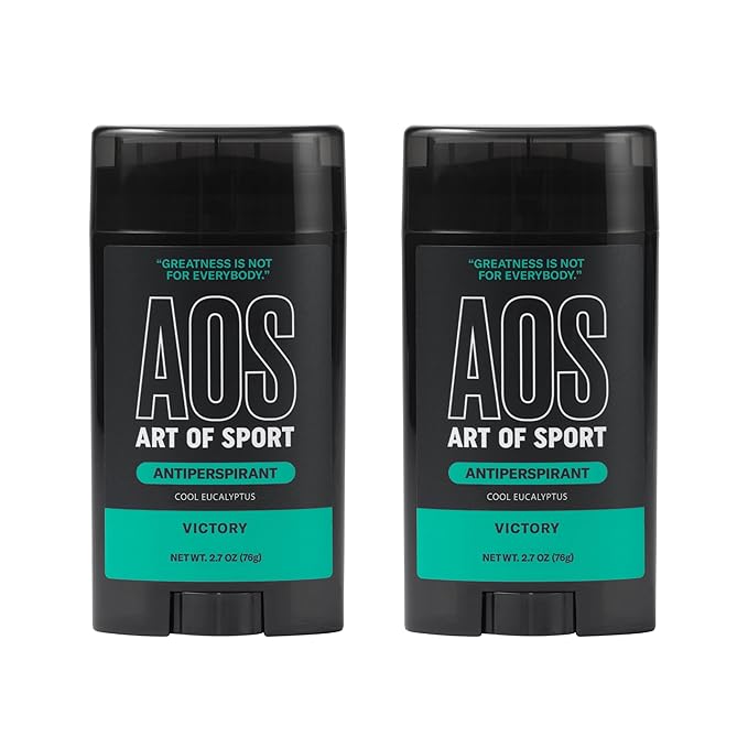 Art of Sport Men’s Antiperspirant, Eucalyptus, Made with Natural Botanicals, Made for Athletes, Victory Scent, 2.7 Ounce (Pack of 2)