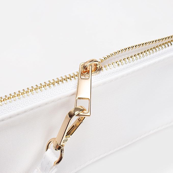 LETGO Clear Makeup Bag Pouch for Travel with Zipper,Clear Cosmetic Bag for Women Waterproof Snacks Bag Stadium Purse Toiletry Bag Bogg Bag Accessories (0-White)