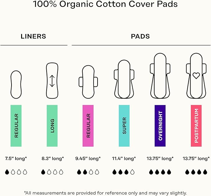 The Honey Pot Company - 120ct - Herbal Long Panty Liners for Women - Infused w/Essential Oils for Cooling Effect & Organic Cotton Cover - Feminine Care